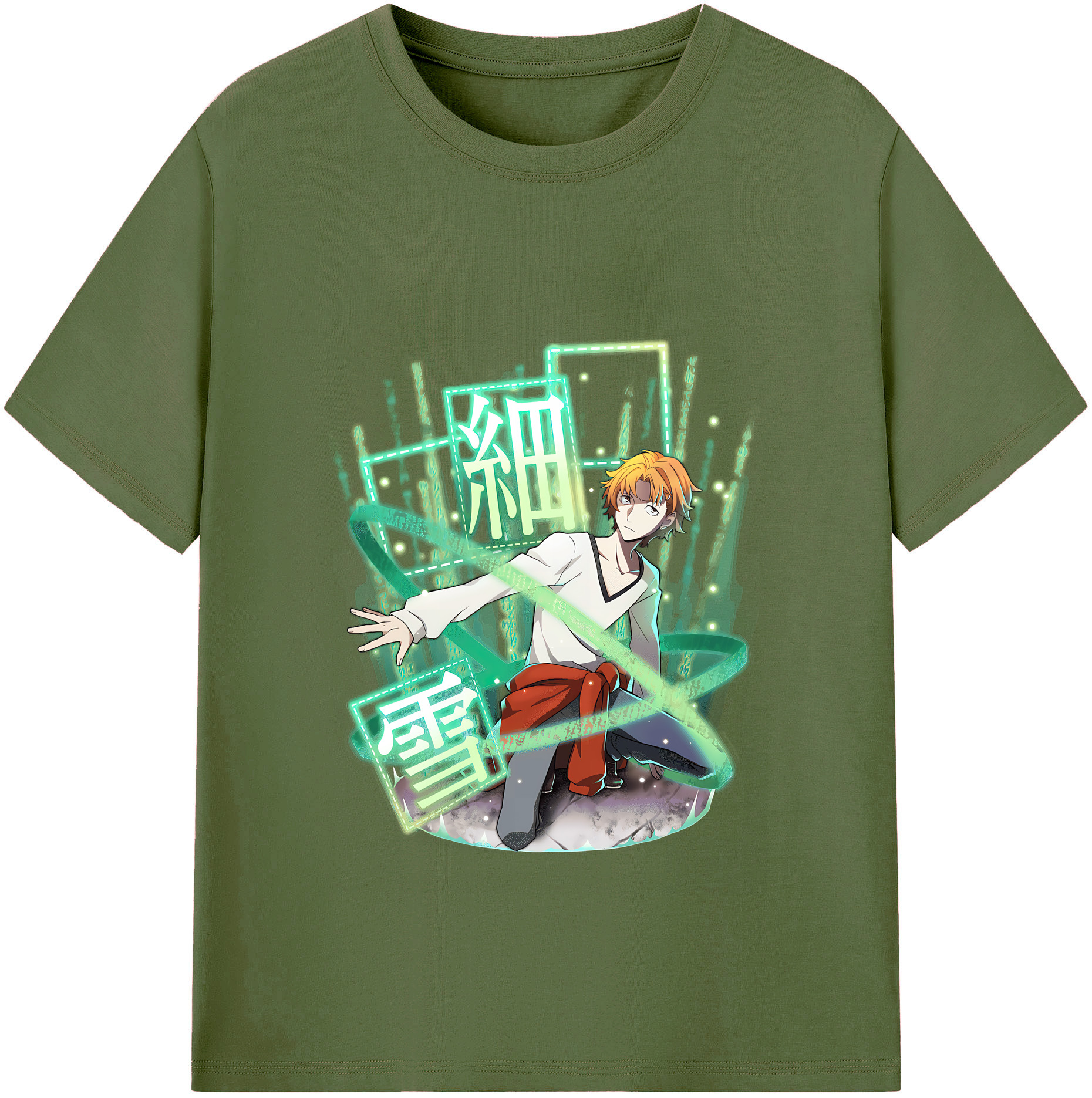 （画像用） 文豪ストレイドッグス Bungo Stray Dogs 綿100％半袖Tシャツ（フロントプリント）
